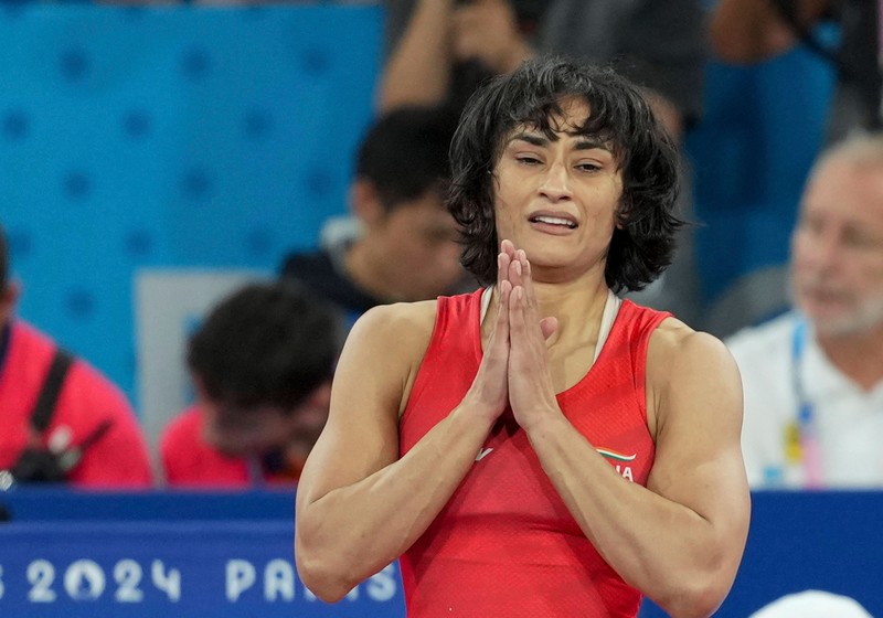 Die indische Ringerin Vinesh Phogat darf nicht am Finale teilnehmen.