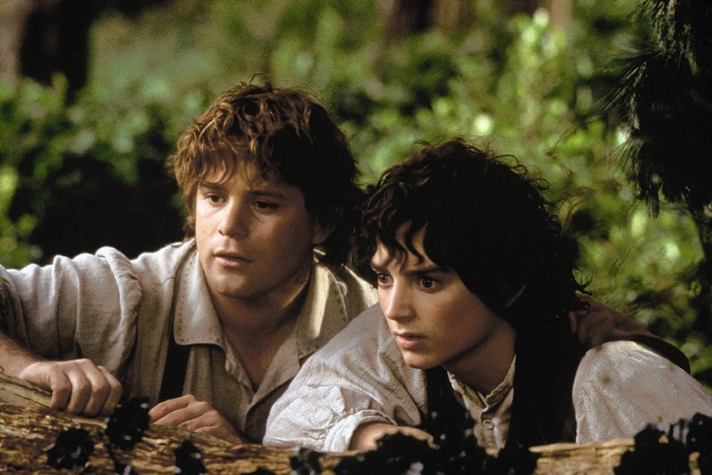 „Der Herr der Ringe": Samweis Gamdschie & Frodo Beutlin im ersten Film von der Herr der Ringe.