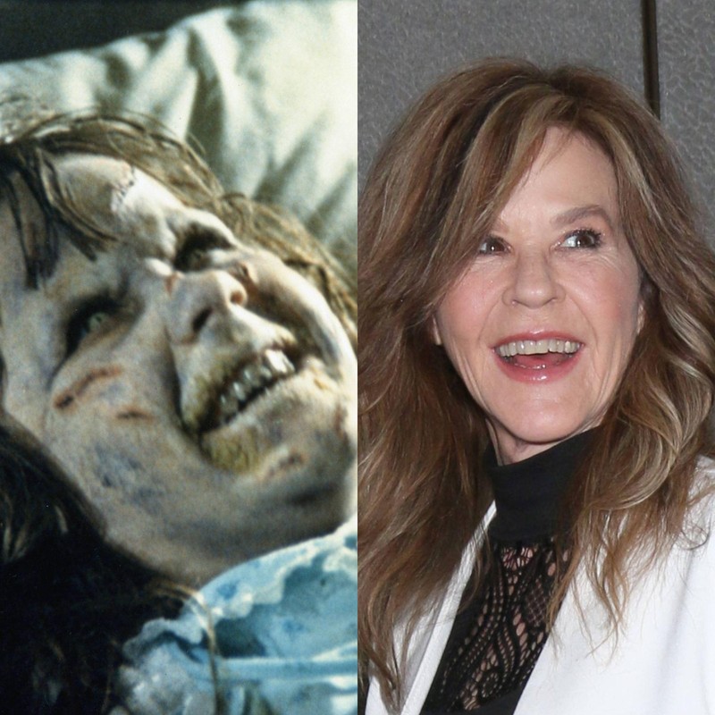 Linda Blair wurde durch ihre schockierende Darstellung der besessenen Regan in „Der Exorzist“ weltberühmt. Das ist ihr echtes Gesicht hinter dem Kostüm.