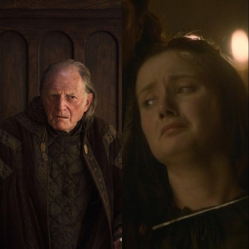 Walder Frey und Lady Joyeuse Frey in „Game of Thrones“ trennen ganze 75 Jahre.