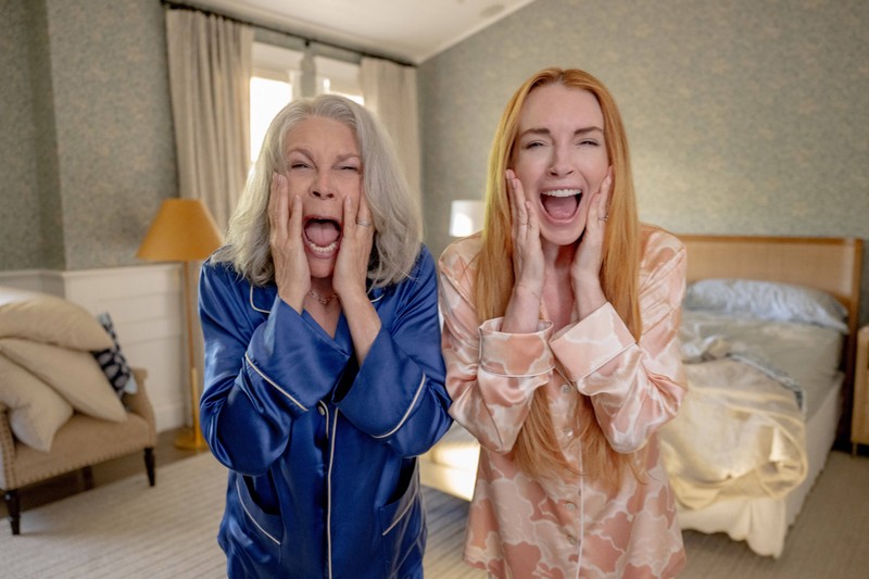 Jamie Lee Curtis und Lindsay Lohan gehören zum Hauptcast von „Freakier Friday“.
