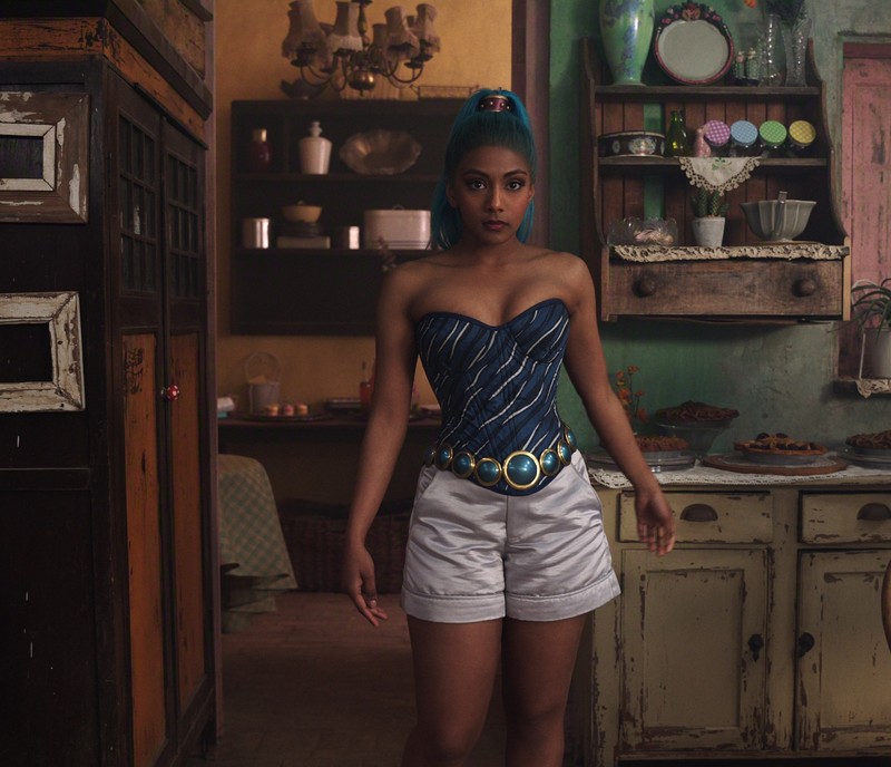 Charithra Chandran dachte sich Miss Wednesdays Tanz in „One Piece“ selbst aus.